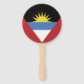 Éventail Drapeau d'Antigua-et-Barbuda (Dos)