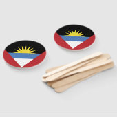 Éventail Drapeau d'Antigua-et-Barbuda (Non-assemblé)
