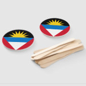 Éventail Drapeau d'Antigua-et-Barbuda Ensemble de fans (Non-assemblé)