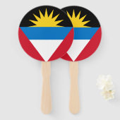 Éventail Drapeau d'Antigua-et-Barbuda Ensemble de fans (Devant et derrière)