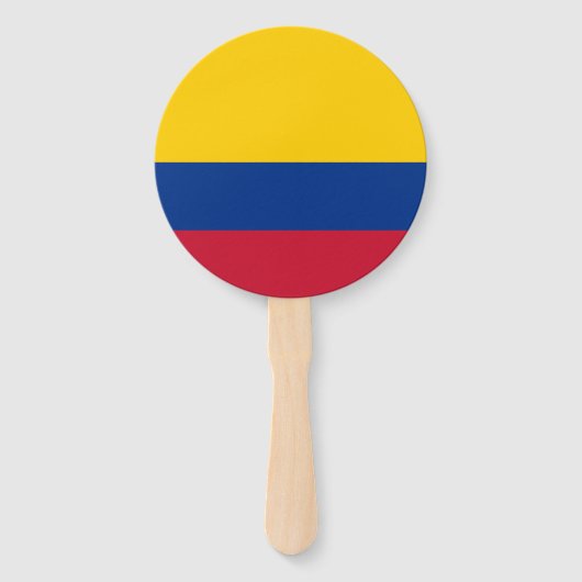 Éventail Drapeau de Colombie (Devant)