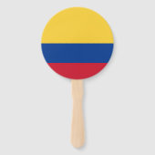 Éventail Drapeau de Colombie (Dos)