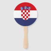 Éventail Drapeau de Croatie (Dos)