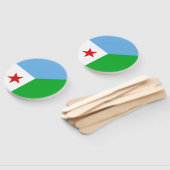 Éventail Drapeau de Djibouti (Non-assemblé)