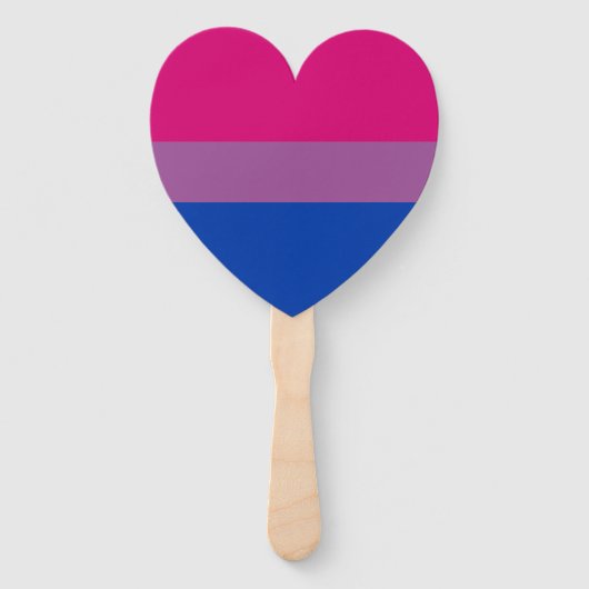 Éventail Drapeau de fierté bisexuel (Dos)