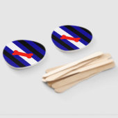 Éventail Drapeau de fierté de jeu de chiots de SlipperyJoe (Non-assemblé)