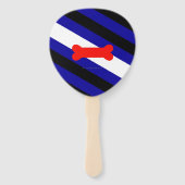 Éventail Drapeau de fierté de jeu de chiots de SlipperyJoe (Dos)