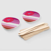 Éventail Drapeau de fierté lesbienne au rouge à lèvres Slip (Non-assemblé)