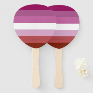 Éventail Drapeau de fierté lesbienne de SlipperyJoe's fémin