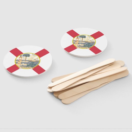 Éventail Drapeau de Floride : L'état de soleil des Floridie (Non-assemblé)