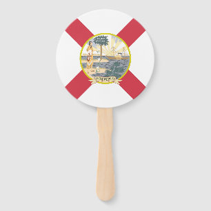 Éventail Drapeau de Floride : L'état de soleil des Floridie