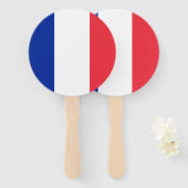 Éventail Drapeau de France (Devant et derrière)