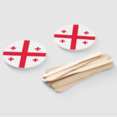 Éventail Drapeau de Géorgie (Non-assemblé)