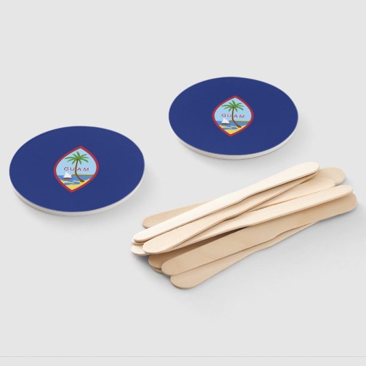 Éventail Drapeau de Guam (Non-assemblé)