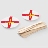 Éventail Drapeau de Guernesey (Non-assemblé)