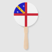 Éventail Drapeau de Herm (Dos)