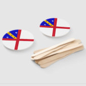 Éventail Drapeau de Herm (Non-assemblé)