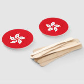 Éventail Drapeau de Hong Kong (Non-assemblé)