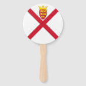 Éventail Drapeau de Jersey (Dos)