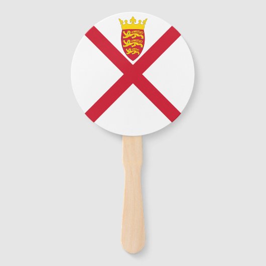 Éventail Drapeau de Jersey (Devant)