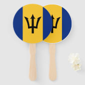 Éventail Drapeau de la Barbade Jeu de supporters (Devant et derrière)