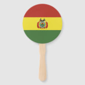 Éventail Drapeau de la Bolivie (Dos)