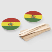 Éventail Drapeau de la Bolivie (Non-assemblé)