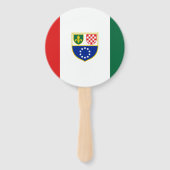 Éventail Drapeau de la Fédération de Bosnie (Dos)