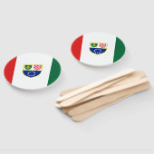 Éventail Drapeau de la Fédération de Bosnie (Non-assemblé)