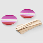 Éventail Drapeau de la Fierté lesbienne tombée (Non-assemblé)