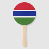 Éventail Drapeau de la Gambie (Dos)