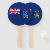 Éventail Drapeau de la Géorgie du Sud et des îles Sandwich  (Devant et derrière)