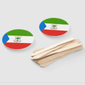 Éventail Drapeau de la Guinée équatoriale (Non-assemblé)