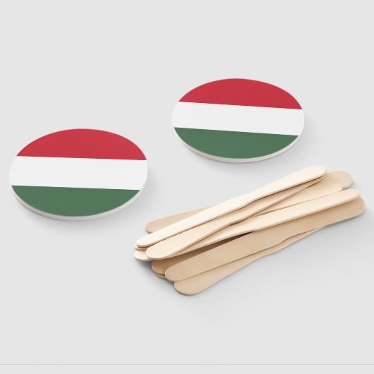 Éventail Drapeau de la Hongrie (Non-assemblé)