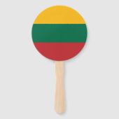 Éventail Drapeau de la Lituanie (Dos)