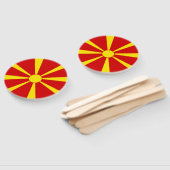 Éventail Drapeau de la Macédoine du Nord (Non-assemblé)