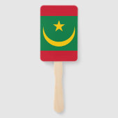 Éventail Drapeau de la Mauritanie (Dos)