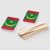 Éventail Drapeau de la Mauritanie (Non-assemblé)