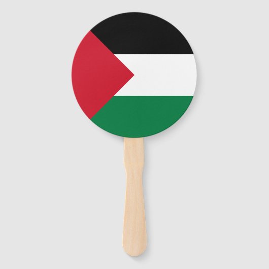Éventail Drapeau de la Palestine (Devant)