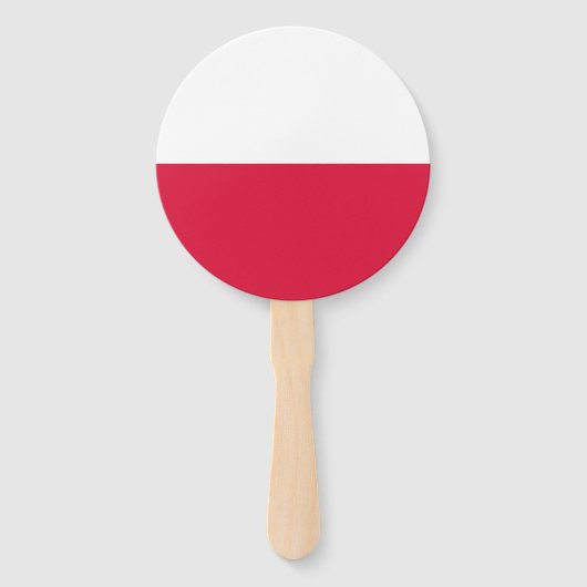 Éventail Drapeau de la Pologne (Devant)