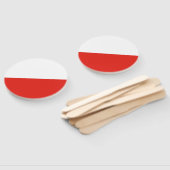 Éventail Drapeau de la Pologne (Non-assemblé)