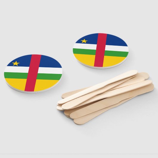 Éventail Drapeau de la République centrafricaine (Non-assemblé)