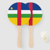 Éventail Drapeau de la République centrafricaine (Devant et derrière)