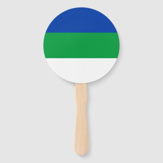 Éventail Drapeau de la République de Komi (Dos)