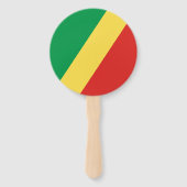 Éventail Drapeau de la République du Congo (Dos)