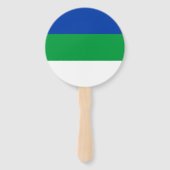 Éventail Drapeau de la République Komi (Dos)