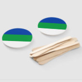 Éventail Drapeau de la République Komi (Non-assemblé)