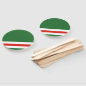 Éventail Drapeau de la République tchétchène d'Ichkeria Ens (Non-assemblé)