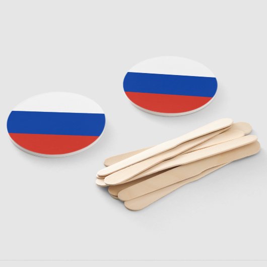 Éventail Drapeau de la Russie (Non-assemblé)