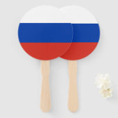 Éventail Drapeau de la Russie (Devant et derrière)